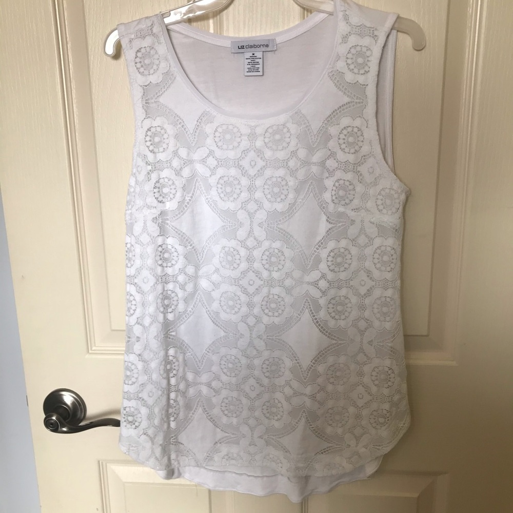 White Lace Tank Top
